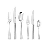 Sambonet Flat 62512-83 Set di Posate da Tavola Monoblocco in Acciaio Inox 18/10, per 6 persone, 36 pezzi: 6 forchette, 6 coltelli, 6 cucchiai, 6 forchette...