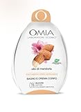 OMIA Olio di Mandorla,Cofanetto Regalo Ovetto,Bagno Seta da 400ml e Crema Corpo da 200ml, Set Bagno Donna, Trattamento Corpo Addolcente, Crema Corpo Naturale,...