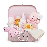 Baby Box Shop Set Regalo Neonata Femmina - 14 Set Neonato, Bagnetto - Rosa