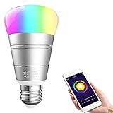 Lampadina Intelligente, LOFTer Lampadina Smart WiFi E27 RGB 7W, Lavora con Echo Alexa/Google Home, Luce Regolabile Compatibile per Dispositivo iOS Android App...