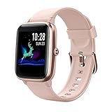 Hafury Smartwatch Tracker Fitness Orologio 1.3 Pollici Display touchscreen Donna Uomo Bambini IP 5ATM Cardiofrequenzimetro da Polso Monitoraggio di calorie per...