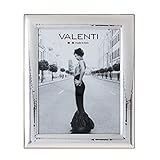 Valenti&Co - Cornice Portafoto in Argento Lucida Martellata cm 20x25. Ideale come regalo per matrimonio, compleanno di amici, o per la mamma e papà.