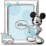 VALENTI & CO. Disney Baby - Topolino Mickey Mouse - Cornice per Foto in Argento da Tavolo o Comodino per la Cameretta del Bambino perfetta come Idea Regalo...