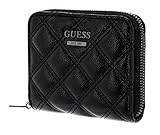 Guess CESSILY SLG Small Zip Around, Accessori da Viaggio-Portafogli Donna, Black, One Size