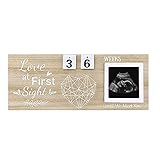 La prima cornice per ecografia del bambino Conto alla rovescia Settimane Keepsake Baby Ultrasound Frame Decorazione per la scuola materna Il miglior regalo per...