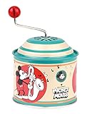 Lena Disney Mickey Mouse, Musicale ca. 10,5 x 7,5 cm, Melodia Ingranaggio dei gladiatori, Scatola Girevole in Metallo, per Bambini dai 18 Mesi in su, Organo,...