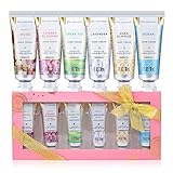 Spa Luxetique Creme Mani da 6 Pezzi, Portabili e Idratanti Confezione Cofanetto Regalo Donna Madre Viaggio per Mani Secche o Screpolate