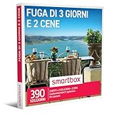 smartbox - Cofanetto Regalo Fuga di 3 Giorni e 2 cene - Idea Regalo per Coppie - 2 Notti con Colazione e 2 cene per 2 Persone