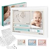 Impronta mani e piedi neonati - Regalo Neonato, Porta bracciali di nascita. KIt impronte neonato, Regali baby shower, Cornice Personalizzabile + letterine...