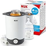 NUK Thermo Express Plus scaldabiberon portatile, Riscalda delicatamente cibi liquidi e pappe in 90 secondi, Spegnimento automatico, Cestello estraibile, Spina...