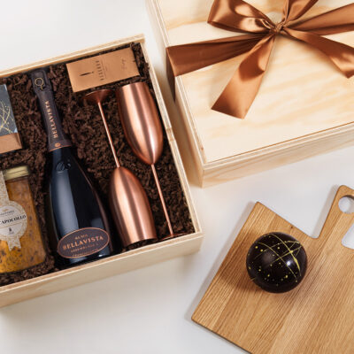 Regalo aziendale premium: confezione Alchimìa con accessori da tavola