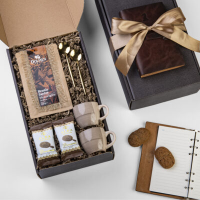 Gift box Note di Caffè con caffè, tazzine e taccuino