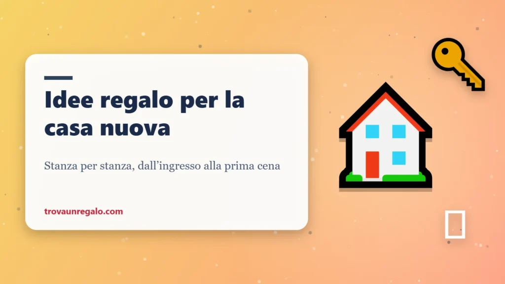 Idee regalo per la casa nuova: casa, chiavi e pianta