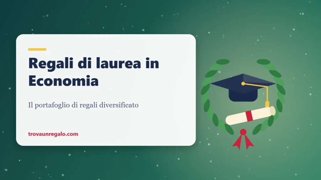 Regali di laurea in Economia: tocco, corona d’alloro e pergamena