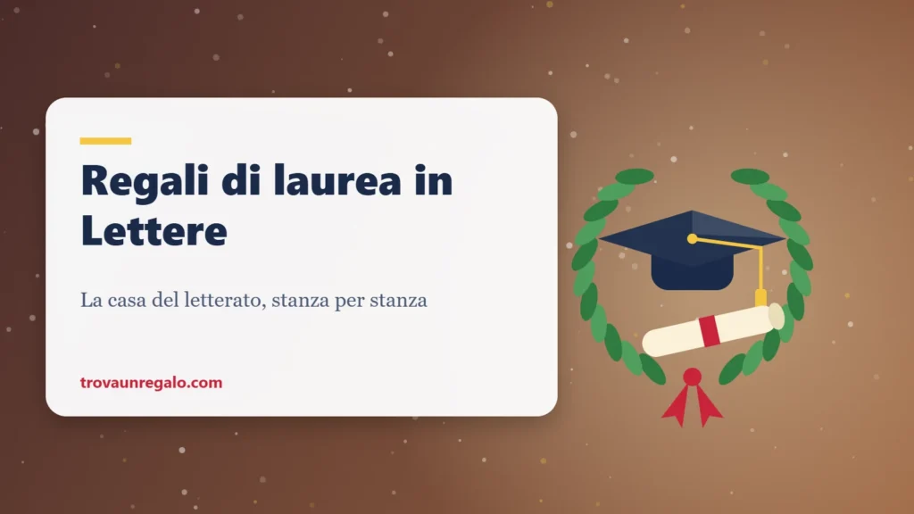 Regali di laurea in Lettere: tocco, corona d’alloro e pergamena