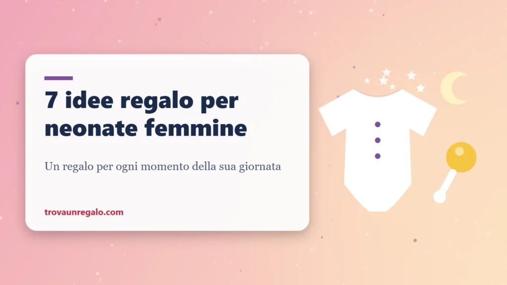 Idee regalo per neonate femmine: body, sonaglio e luna