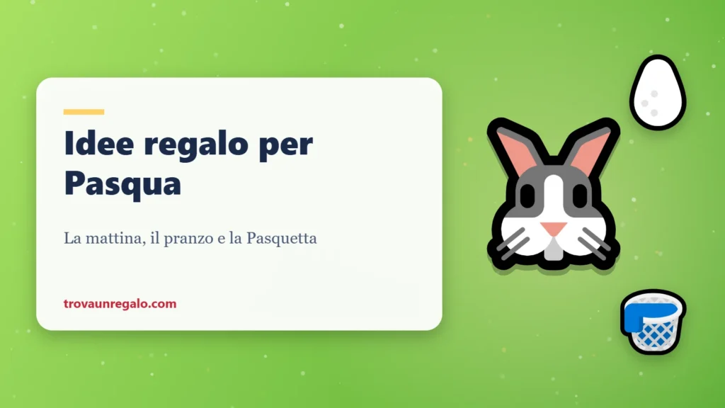 Idee regalo per Pasqua: coniglietto, uovo e cestino da picnic