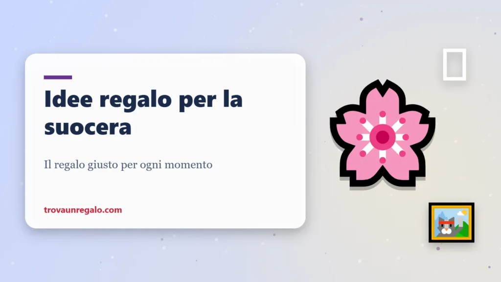Idee regalo per la suocera: fiore, teiera e cornice