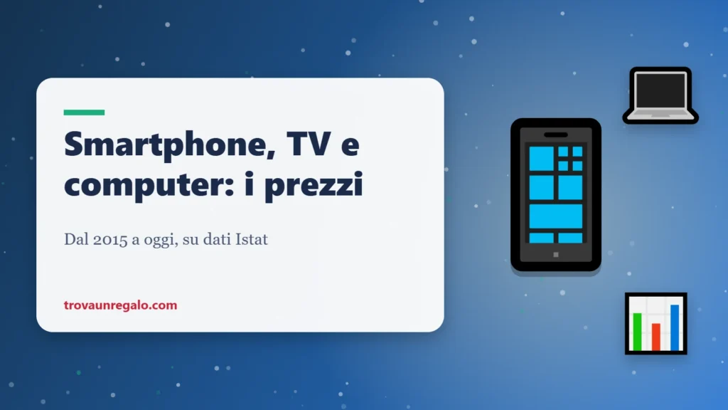 Prezzi di smartphone, TV e computer in Italia dal 2015
