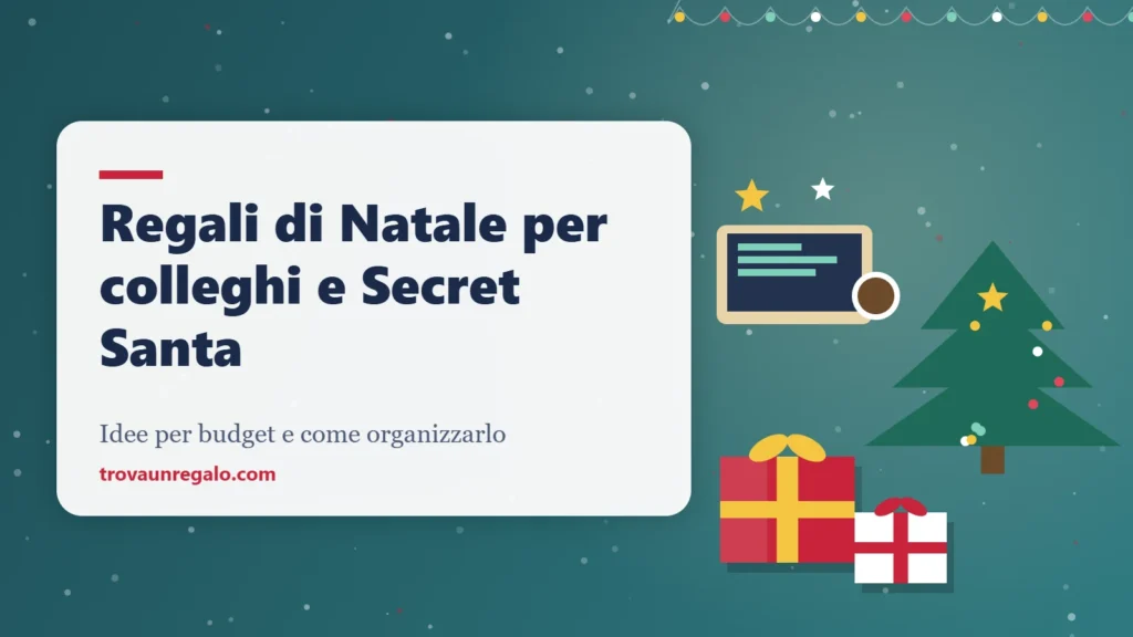 Illustrazione: computer portatile, tazza di caffè e pacchi regalo di Natale