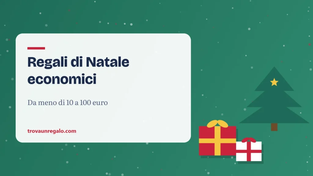 Illustrazione: regali di natale economici con albero di Natale e pacchi regalo