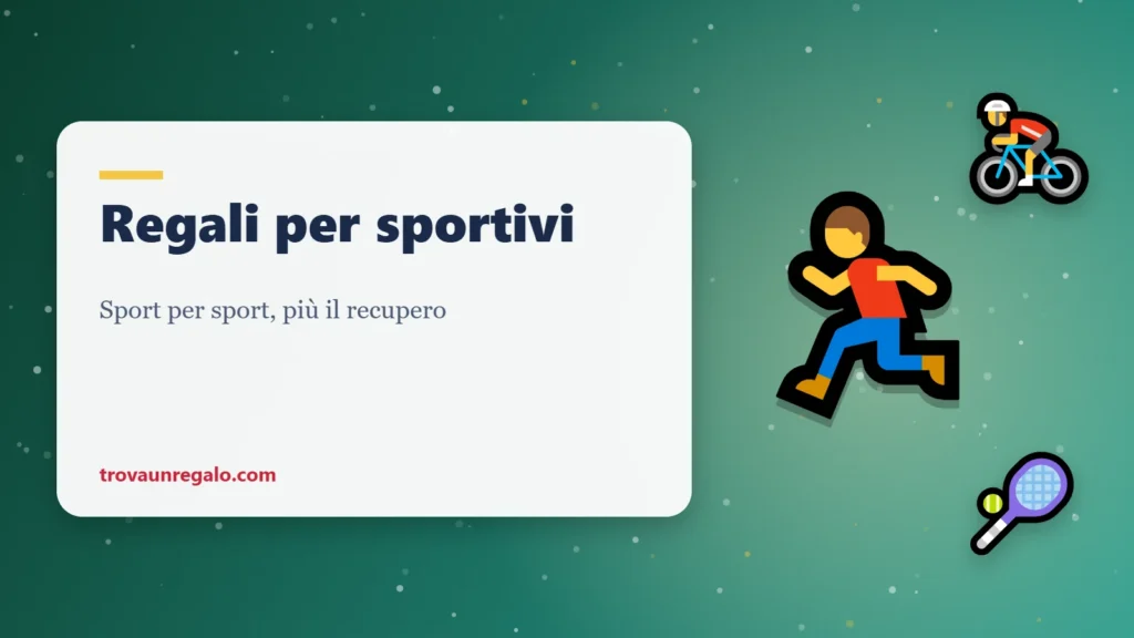Regali per sportivi: corsa, bici e racchetta